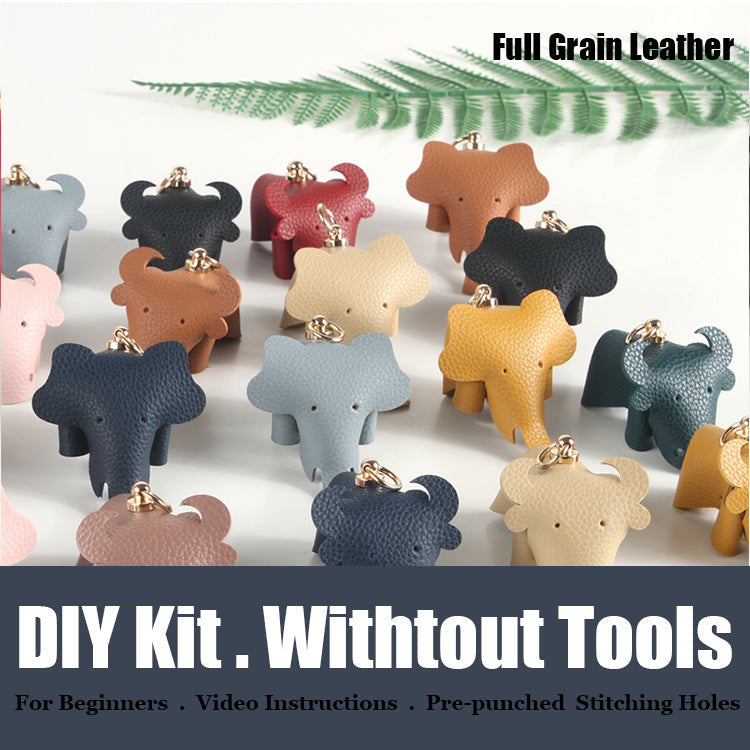 Cute DIY Leather Key Charms Kit DIY Leather Projects Leather Womens Ba –  Feltify