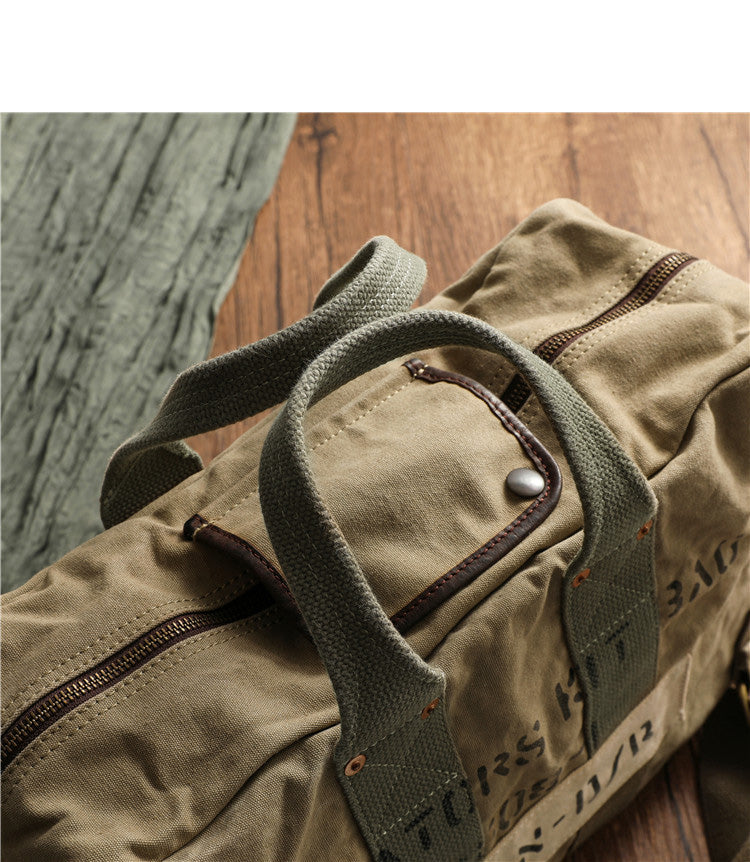 Green Canvas Military Duffle Bag Pilot Bag Canvas Military Bag Army St Feltify