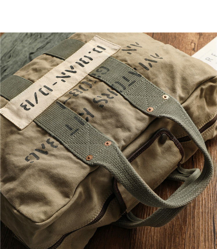 Canvas duffle bag military on sale