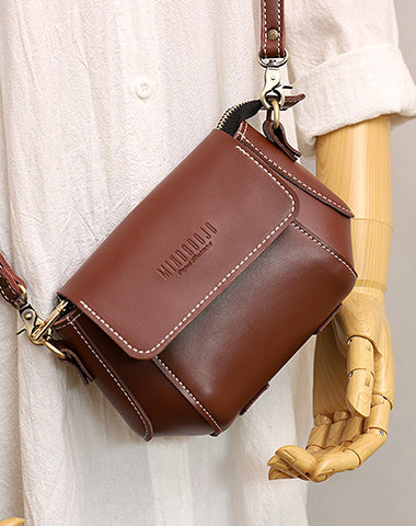 Dark brown crossbody purse best sale