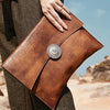 genuine leather clutch purse Brown Leather Clutch Bag Womens Leather Evening Clutch Bags Cross Body Bag 