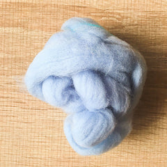 Needle felted wool felting Blue Light Blueberry wool Roving for felting  supplies short fabric easy felt