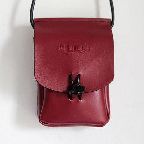 Red Leather Phone Crossbody Bag Womens Cell Phone Crossbody Bag Crossbody Bag Small Leather small crossbody bag women​