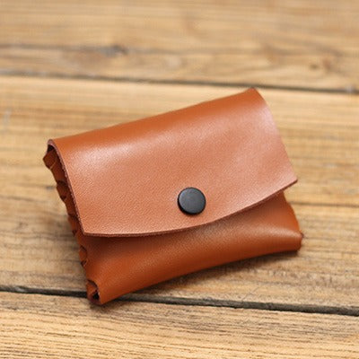 Cute Leather Card Holders Women Coin Wallets Handmade Card Wallet