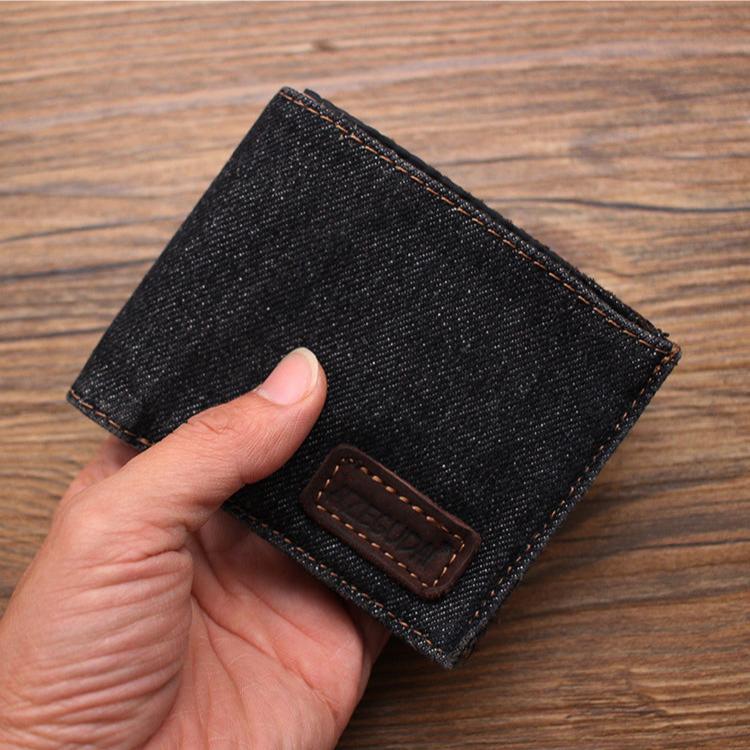 cool bifold wallet Blue Denim Wallet Mens Billfold Cool Wallet for Men Jean Wallets Womens Jean Wallet Womens Denim Wallet