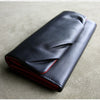 Classic Black Leather Womens Wallet Bifold Clutch Wallet Long Wallet for Women