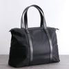 Classic Womens Nylon Leather Handbags Briefcase Mens Black Nylon Laptop Shoulder Purse for Ladies