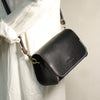 Cute Black LEATHER Small Side Bag Handmade WOMEN Crossbody BAG Phone Purse FOR WOMEN