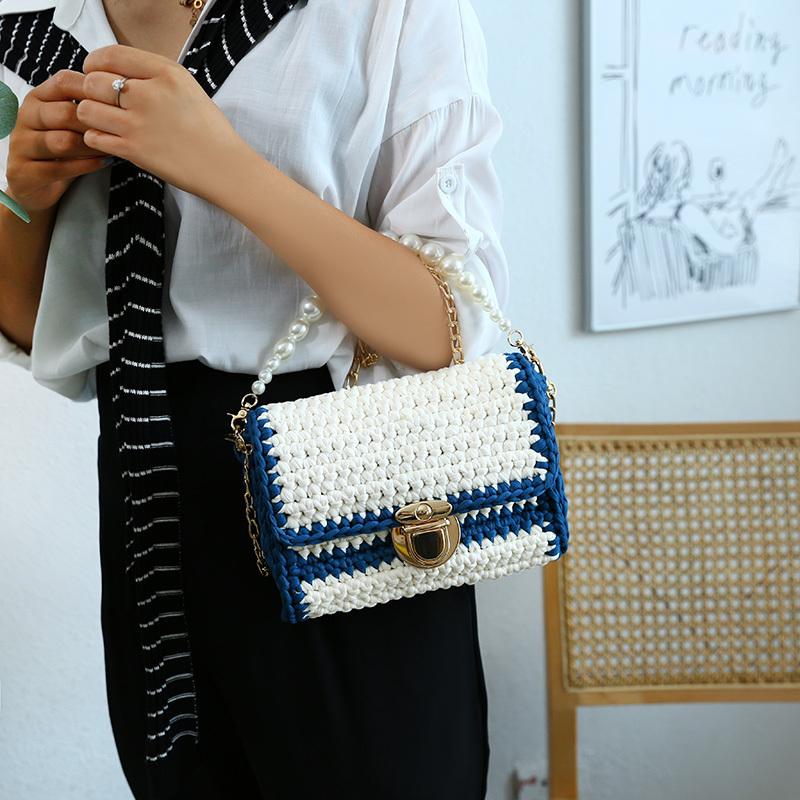 Elegant Handmade Small Square Leather Shoulder Bag for Women 