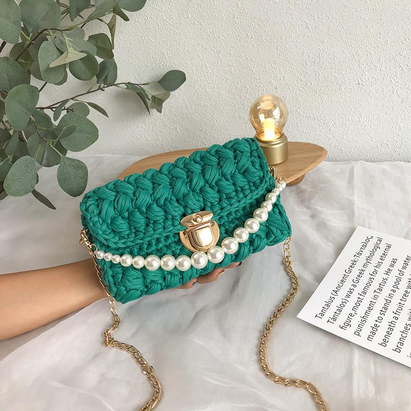 Cute Purple Crochet Small Handbag Crossbody Purse Crochet Shoulder Bag –  Feltify
