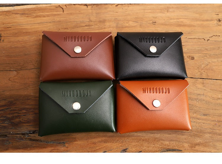Cute Coffee Leather Womens Zipper Wallet Classic Small Card Coin Walle