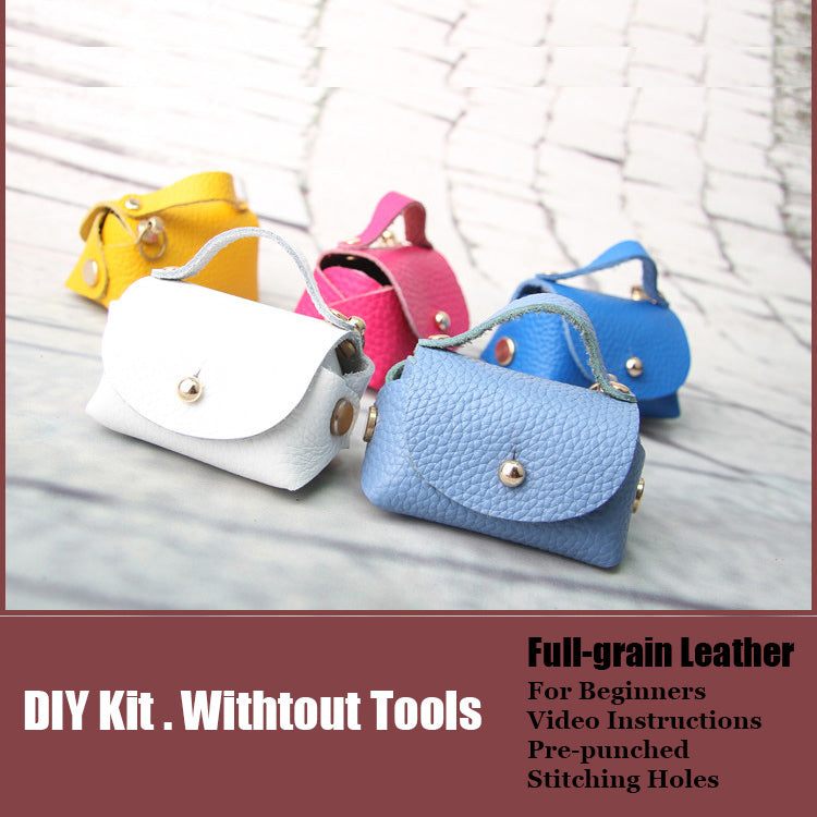 DIY Leather Wallets Kit DIY PinkRed Eco Leather Projects DIY