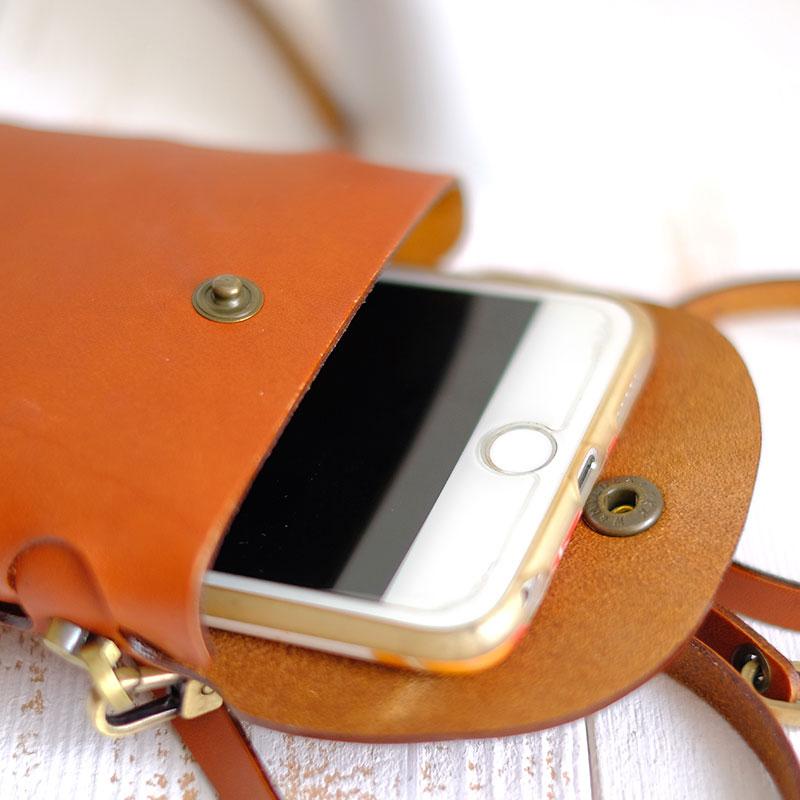 Personalised Monogram Leather Phone Purse With Interchangeable