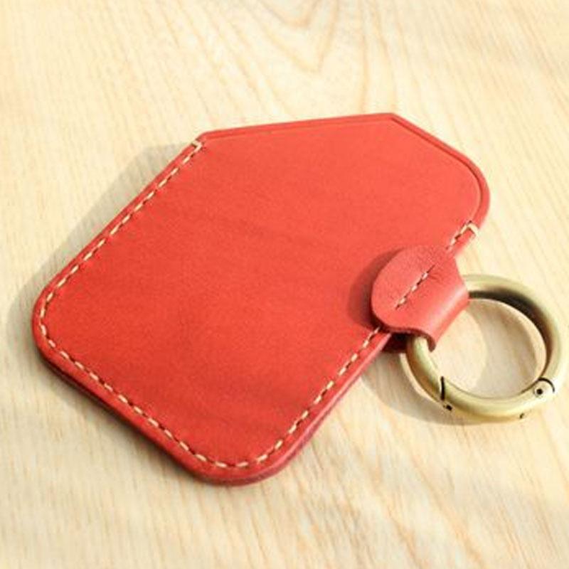 Leather Key Wallet Fob Leather Key Holder Case Monogrammed 