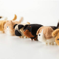 RORGETO Wool Felt Animal Dog Handmade DIY Material Needlework Felt Cute  Felting Animal Doll Toy Creative Wool Felting Kit