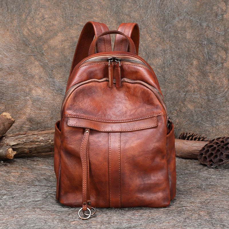 Handmade Leather Backpacks Bag Womens Best School Rucksack Ladies Leat Feltify