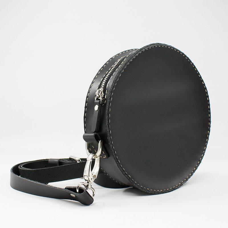 The Round Purse | Circle Shape - Circular Bag with Rivets | Vintage Round  Leather Purse - ClutchToteBags.com