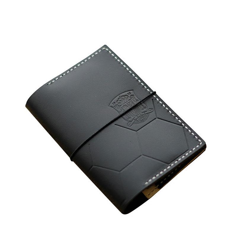 Handmade Leather Soccer Bifold Cool Men Long Wallet PERSONALIZED  MONOGRAMMED GIFT CUSTOM Travel Wallet Passport Wallet