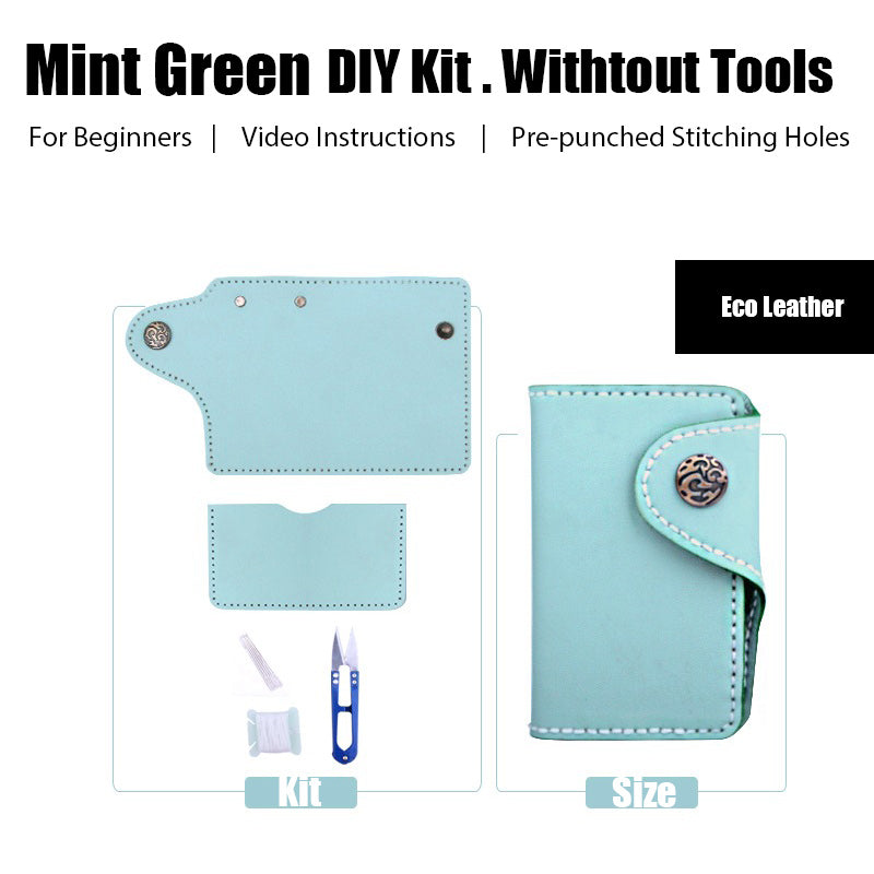 DIY Leather Wallets Kit DIY Green Eco Leather Projects DIY