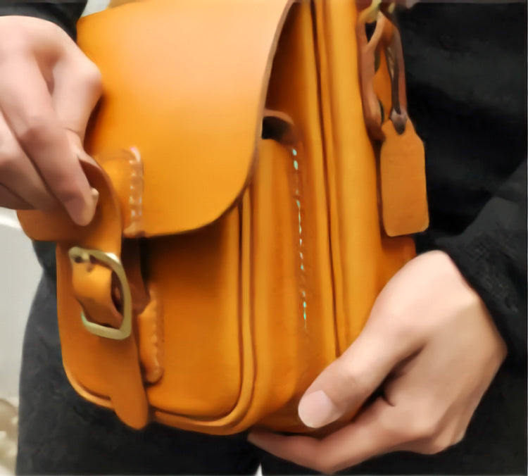 New Men's Fashion Geometric Pattern Front Zipper Bag Pu Single Crossbody  Chest Bag