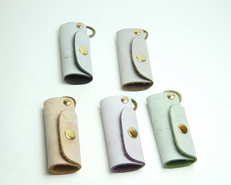 Khaki Leather Key Holder Kit DIY Leather Key Wallet Kit DIY Leather Pr –  Feltify