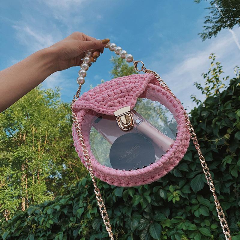 Round crochet purse online