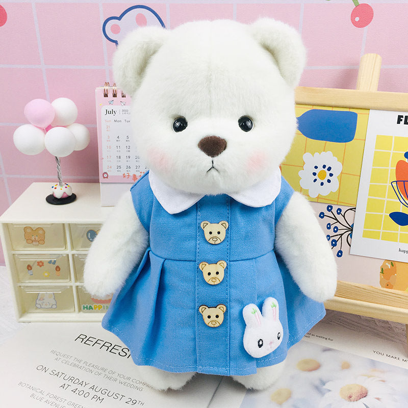 The Best Teddy Bear With Blue Dress Shoulder Bag Doll Cos Stuffed Bears Toy  Christmas Gifts for Her / Girlfriend Mom Kids