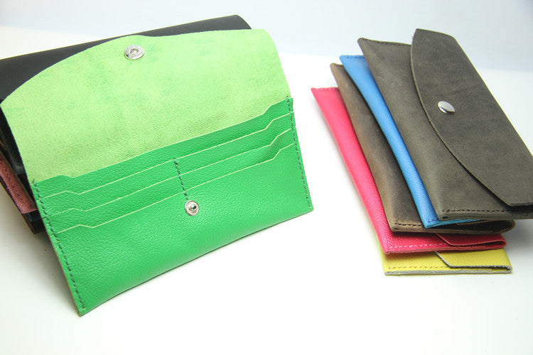 DIY Leather Wallets Kit DIY PinkRed Eco Leather Projects DIY Minimalist  Leather Wallet DIY Leather Womens Wallet Kit