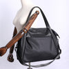 Womens Nylon Leather Gym Tote Bag Womens Black Nylon Gym Purse Nylon Work Shoulder Purse for Ladies